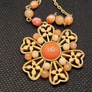 Peach tone necklace